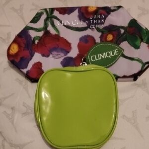 Clinique Floral and Apple  Cosmetic Bag Set